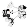 Baby Cute Cartoon Animal Spiral Plush Toy Newborn Black White Car Seat Stroller Hanging Rattles Toy Type 1