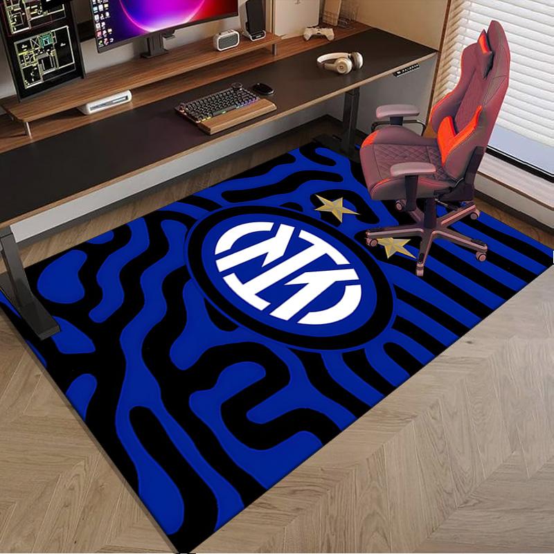 Mi-lan FC Emblem Printed Area Rug for Office, Chair Rug, Decorative Carpet Floor Mat, Large Size Fan gifts Christmas gifts