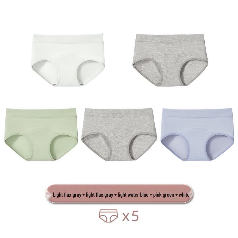 Yalu Women s Mid-Waist Briefs 5-Pack M