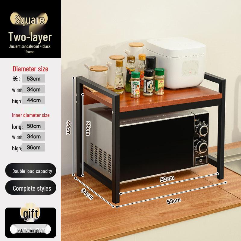 Multi-layer Kitchen Storage Rack for Microwave, Oven, and Rice Cooker