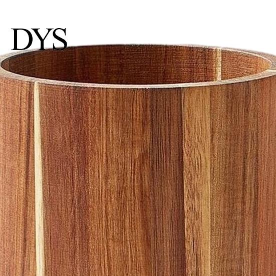 Countertop Spatula Storage Rack 360 Degree Rotating Wood Kitchen Utensil Holder, Large Capacity Cooking Tool Space Saving Organizer, Stable