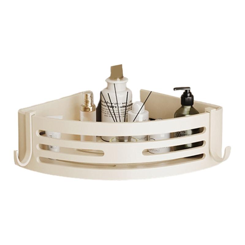 

Aluminum Alloy Bathroom Corner Shelf No Drilling Shower Corner Shelf Organizers for Bathroom, Vanity, Dorm and Kitchen білий