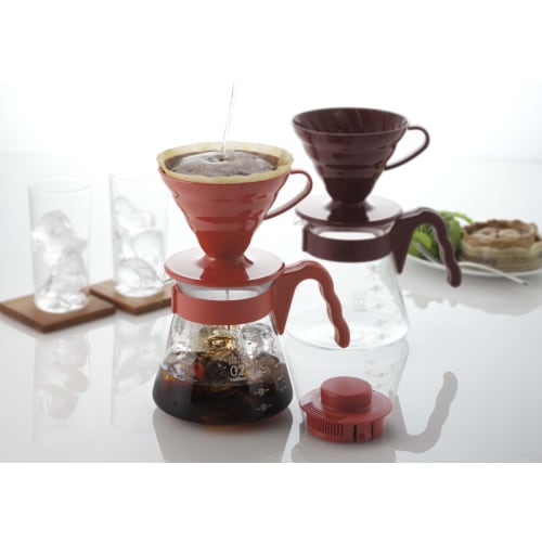HARIO Coffee Server V60 02 Set Coffee Drip for 1-4 Cups Red VCSD-02R