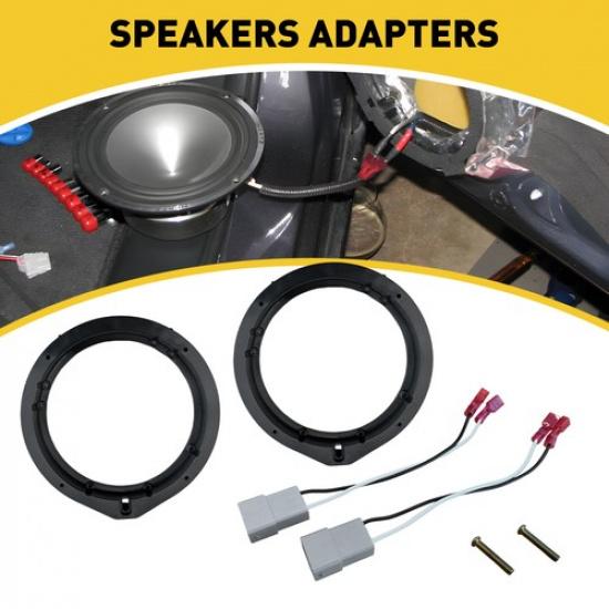 

For HONDA Civic 2x 6.5 2012- Speaker Adapter Doo Plates&Wiring Harness Door