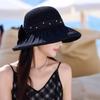 Summer Sun Protection Hat For Women With Large Brim Packable Breathable Polyester Fashionable Floppy Hat For Beach Sunshade