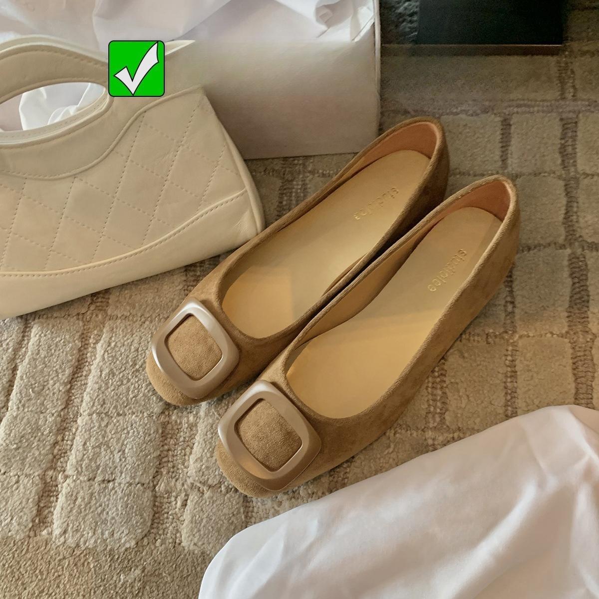 

Anti-slip Shoes with Higher Heels, Elegant Round-to-square Toe Design, Small Opening, Women s Shoes 40 коричневий