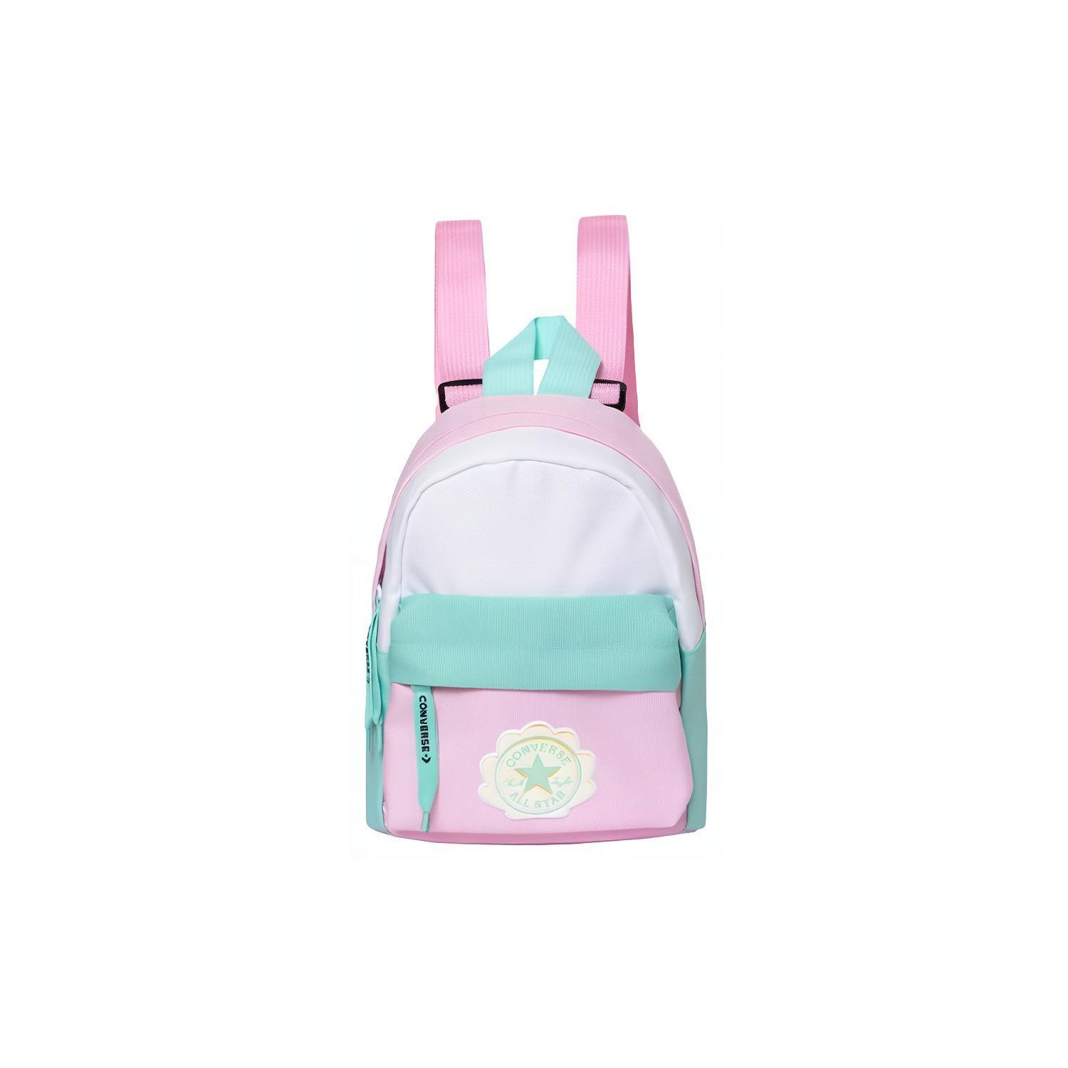 Converse Fashion Casual Cute Color Block Zipper Closure Polyester Backpack Medium Women backpack Pure-White CV2213013PS-001 Pure WhiteM 8240₽