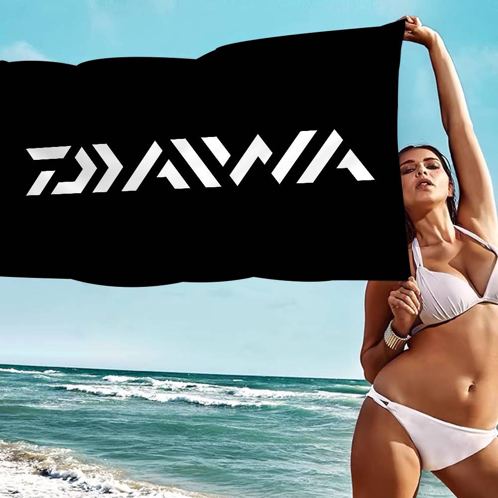 Classic Fishing Tackle Logo D-Daiwa Big Microfiber Beach Towels Quick Dry Towel Sand Beach Towels Pool Towel For Travel Yoga