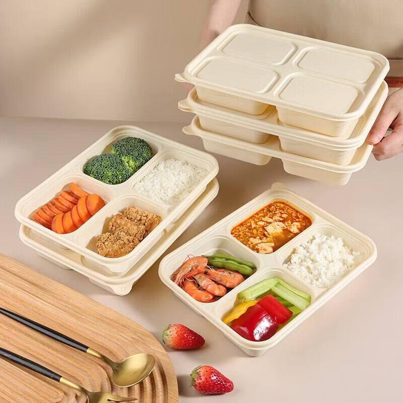 ZISIZ Biodegradable Disposable Paper Meal Box
