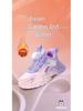 Bobodou Girls' Winter Cotton Shoes - Velvet-Lined Waterproof Running Sneakers
