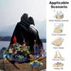 1pc Cartoon Space Adventure Blanket, Seasonal Universal, Home Decoration, Throw Blanket, Soft Flannel Throw Blanket, Versatile & Cozy for Be
