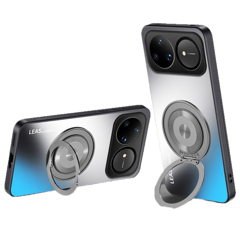 Huawei Nova11Pro Mobile Phone Case Magnetic Suction Bracket Nova11 Dazzling Gold Matte Nova11 Protective Case Hard