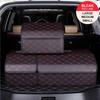 Car Trunk Organizer Box, Large Capacity, Auto Multiuse Tools, Storage Bag, Stowing, Tidying, Leather, Folding for Emergency