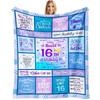 Süße 16 Geschenke Mädchen 16. Geburtstag 16-Jährige Idee Decke 60x50 Zoll