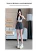 Damen Graue High-Waist A-Linien Shorts - Schlankmachend, Locker, Lässige Sommerbekleidung