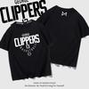 Los Angeles Clippers George No. 13 Short Sleeve T-Shirt Men's Summer Cotton Loose Casual Cotton Half Sleeve Top