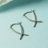 New Trendy Jewelry Simply Earrings Unique Geometry Earrings For Women Gift Earings Fashion Jewelry Korean Silver Color Earrings
