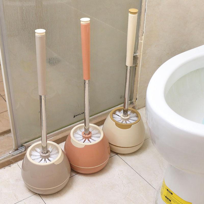 Vertical Toilet Brush with Base Household Bathroom Cleaning Brush Toilet Cleaning Brush Squat Toilet Brush Toilet Gap Brush
