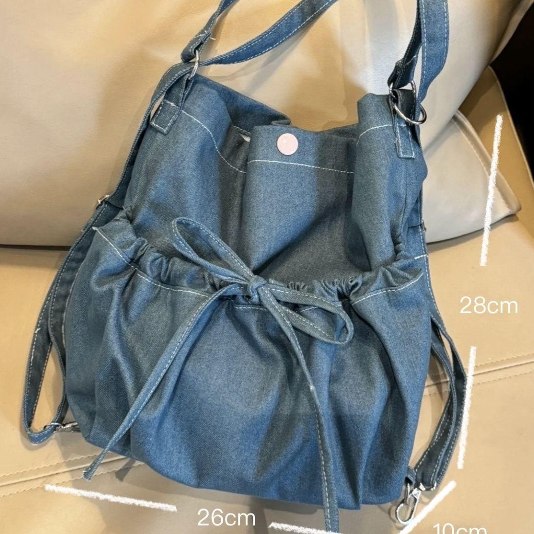 

Новый нишевый универсальный рюкзак для поездок на работу, женский дорожный небольшой рюкзак, высококачественная сумка-бантик