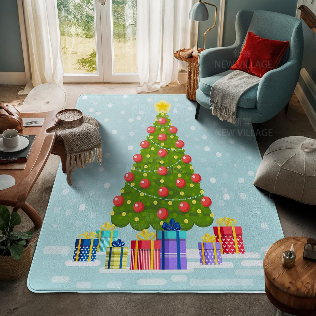House entrance carpet Home door mat Living Room Bath Foot bathroom non-slip water absorption rugs bath Merry Christmas winter