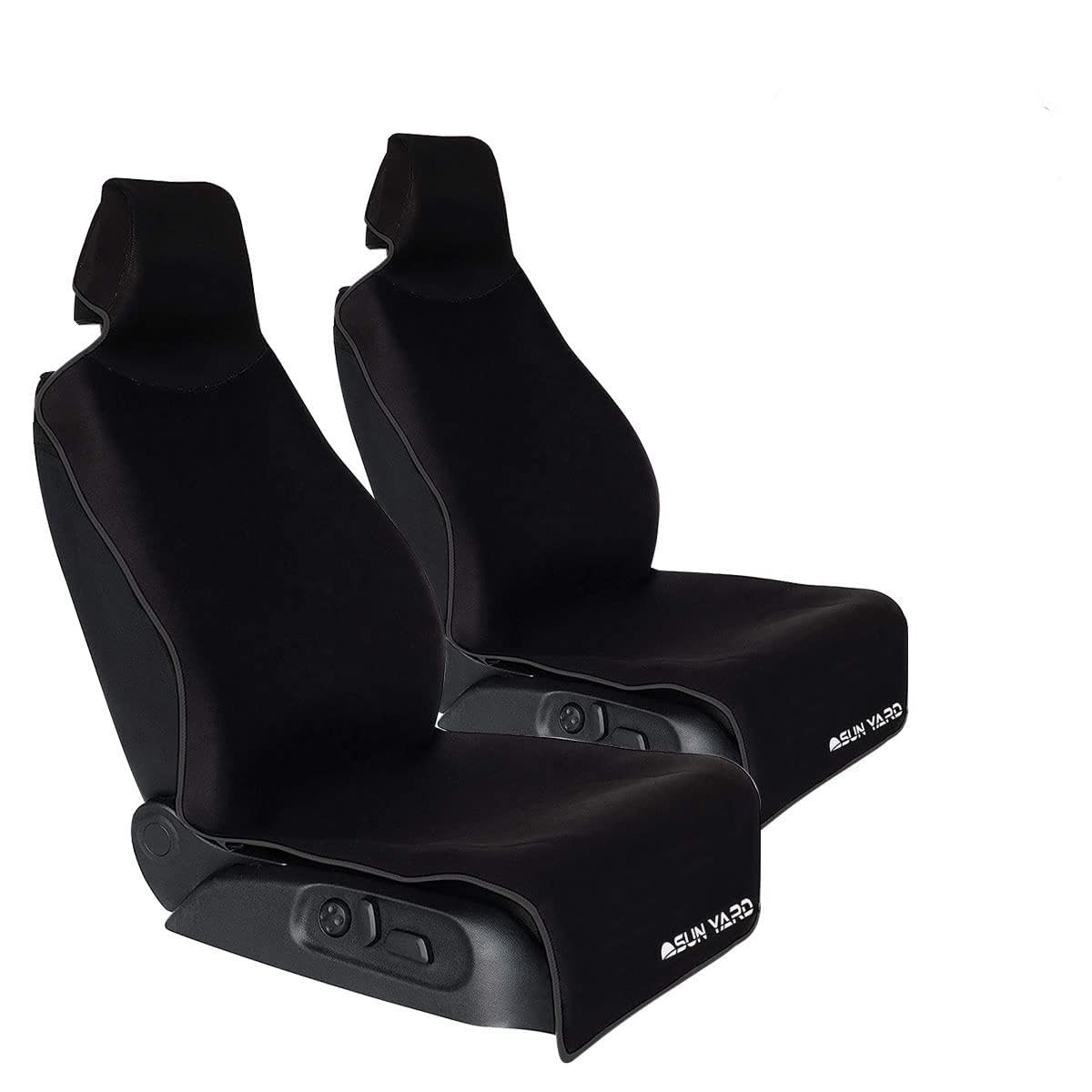 

SunYard Black Seat Set of Car Front Seat Apron Fully Seat Easy Waterproof of Covers, 2, Covers, Style, Water-Repellent, Antibacterial, Odor-Resistant, чёрный