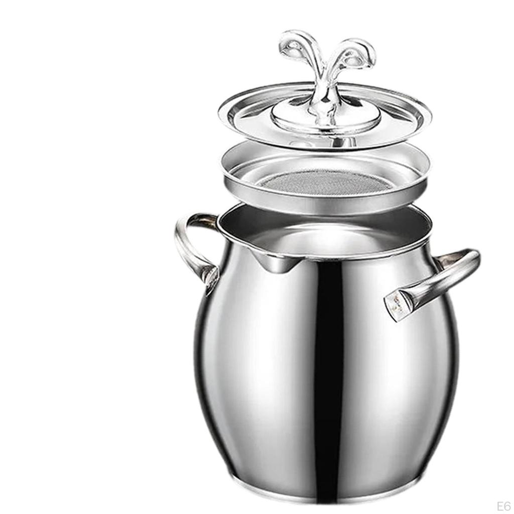 Contenitore Colino Olio da Cucina Barattolo Contenitore Lattina per Cucina