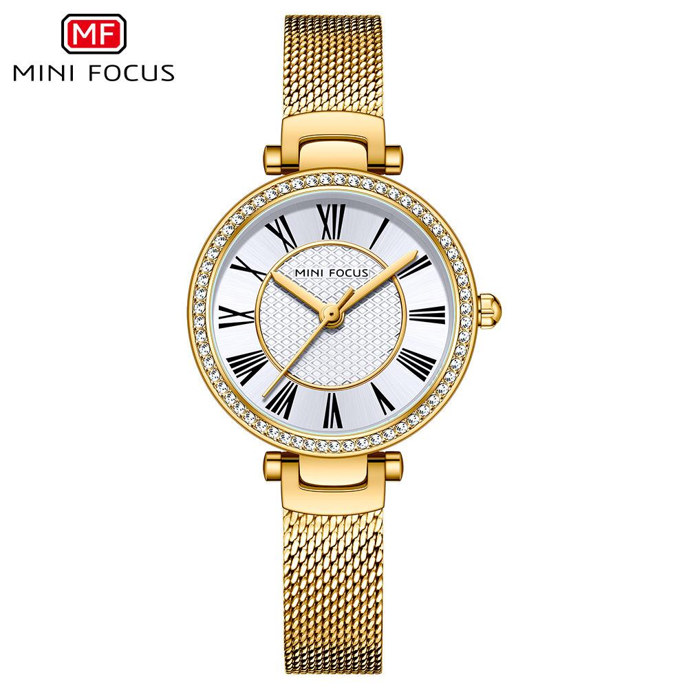 Fashion Women's Watch Japanese Movement Waterproof Milan Strap Women's Watch