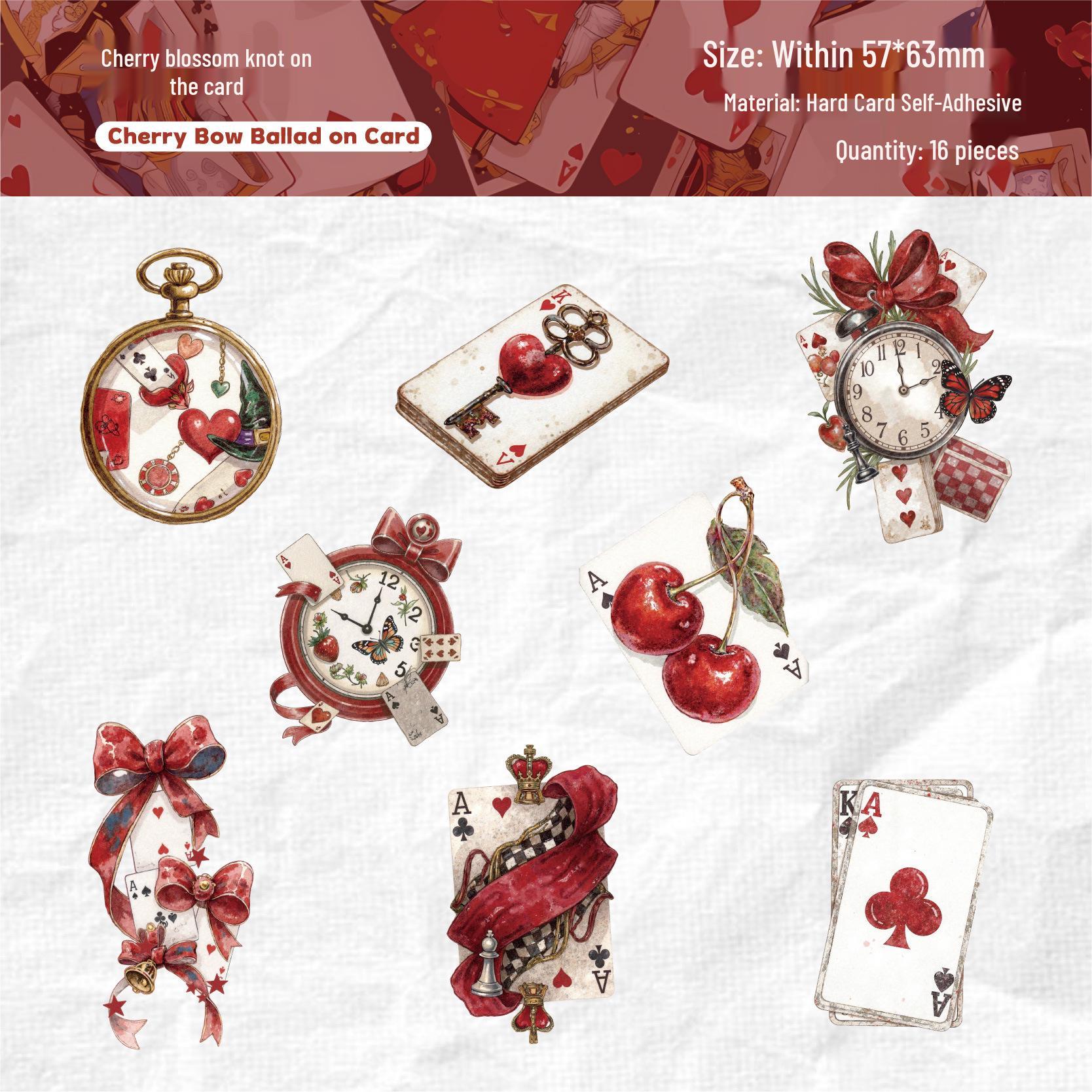 

RetroStory Vintage Playing Cards Sticker Pack - 16 Sheets, 6 Styles for Journaling and DIY Decorations.