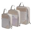 Lightweight Clothing Compression Cubes 3pcs Portable Storage Bags Luggage Organizer Household Outdoor Travel Daily Sorting Tools