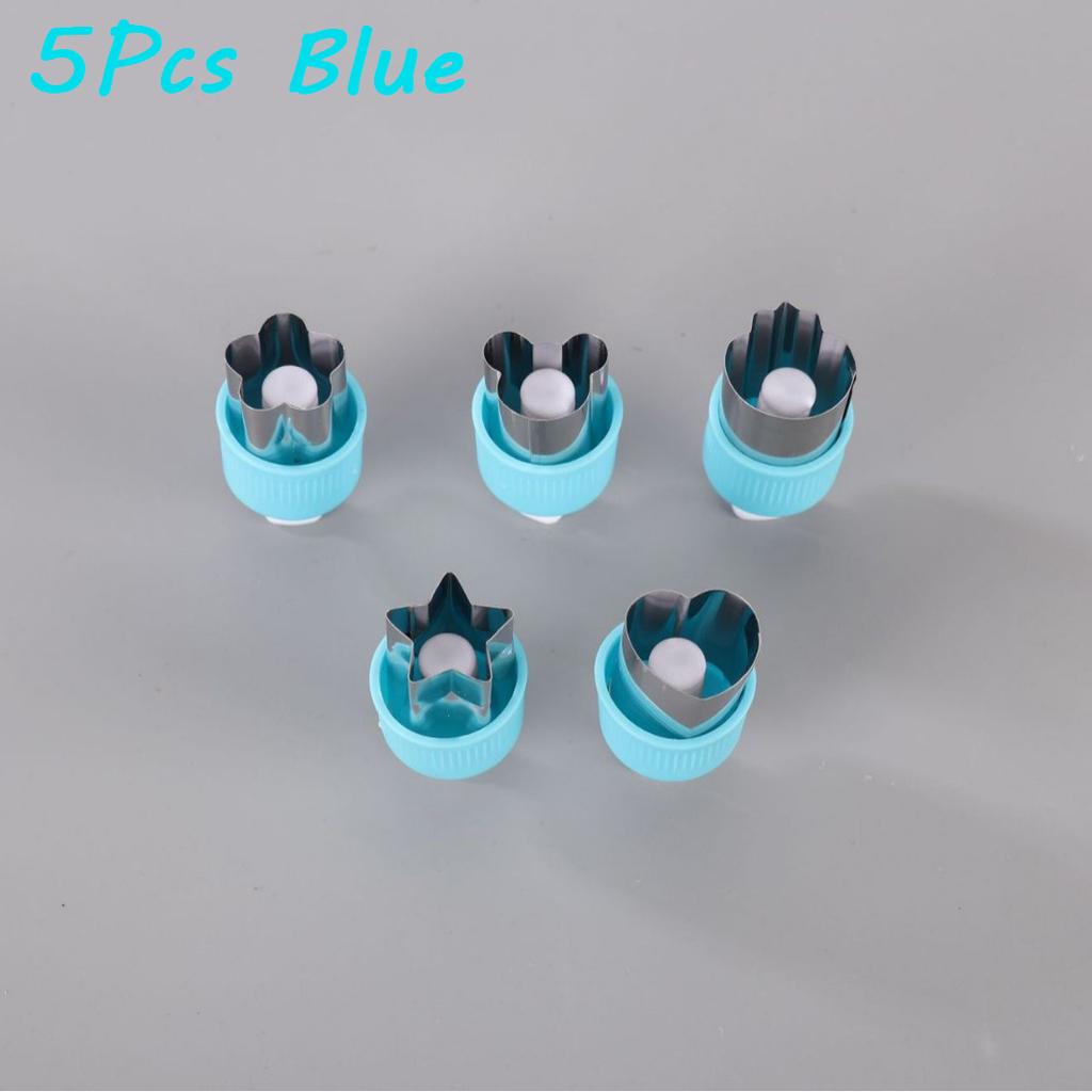 3/5/8Pcs Pressed Fruit Printing Cutting Flower Vegetable Kitchen Embossing Biscuit Cookie Cutting Mold For Kids Lunch Bento Box