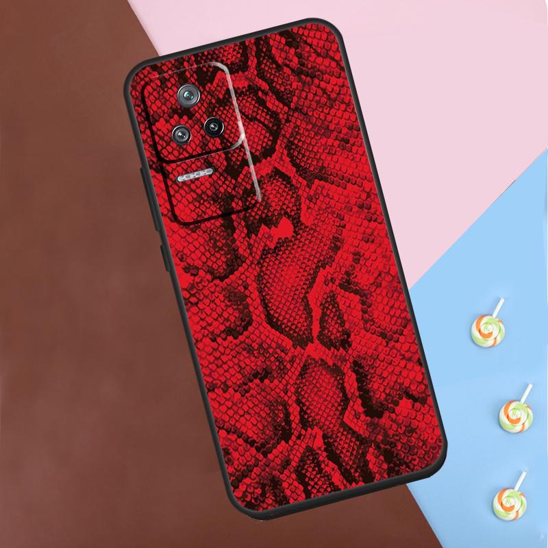 Snake Skin Case For POCO X6 Pro X3 X4 X5 F5 Pro F3 M5s Cover For Xiaomi 13T 14 13 Pro 11T 12T 12 Lite