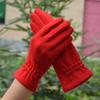 Женские перчатки из кашемира для езды на открытом воздухе, лыжные перчатки Plus Velvet, утолщенная шерсть, варежки для вождения с закрытыми пальцами, перчатки для сенсорных экранов