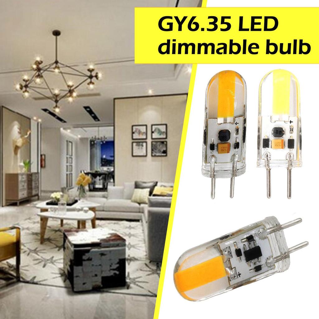 1 stk GY6.35 2W LED-lamper AC/DC12V Maispære Pendellampe 2W LED Lysekrone hvit Hvit/Varm Lampe G6.35 COB Bombillas I7W1
