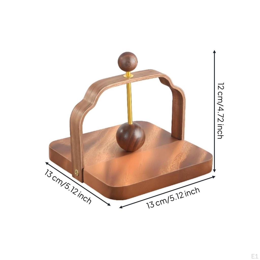 Wooden Napkin Holder Restaurant Style Square Desktop Organizer Tableware for Hotel