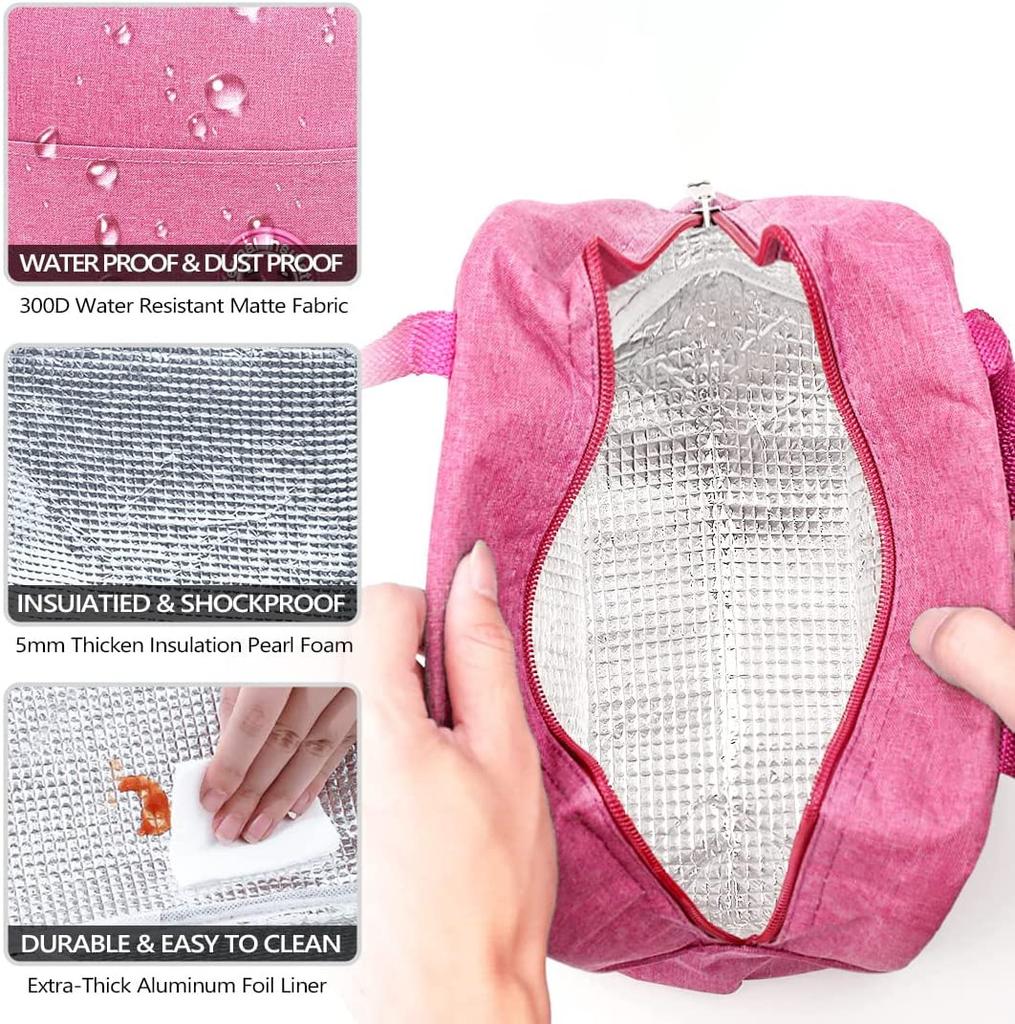 Lunch Carryalls Color Lightweight Insulated Zipper for Women Child Convenient Lunch Box School Picnic Tote Food Storage Carryalls Latest Handbag