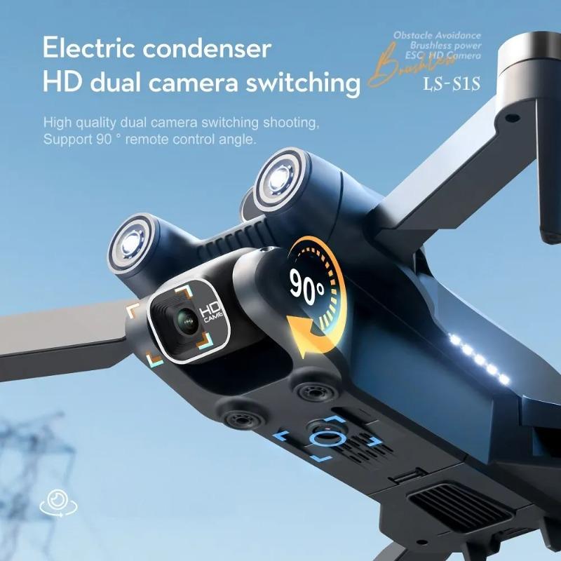 S1S Fırçasız İHA 4k Profesyonel 8K HD Kamera Engellerden Kaçınma Hava Fotoğrafçılığı Katlanabilir Quadcopter RC İHA