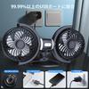 OFFEREE Car Car Seat Airflow Angle Independent Strong Car Perfect for Sleeping in the Heatstroke Headrest Easy Long USB Powered Fan, USB-Powered,