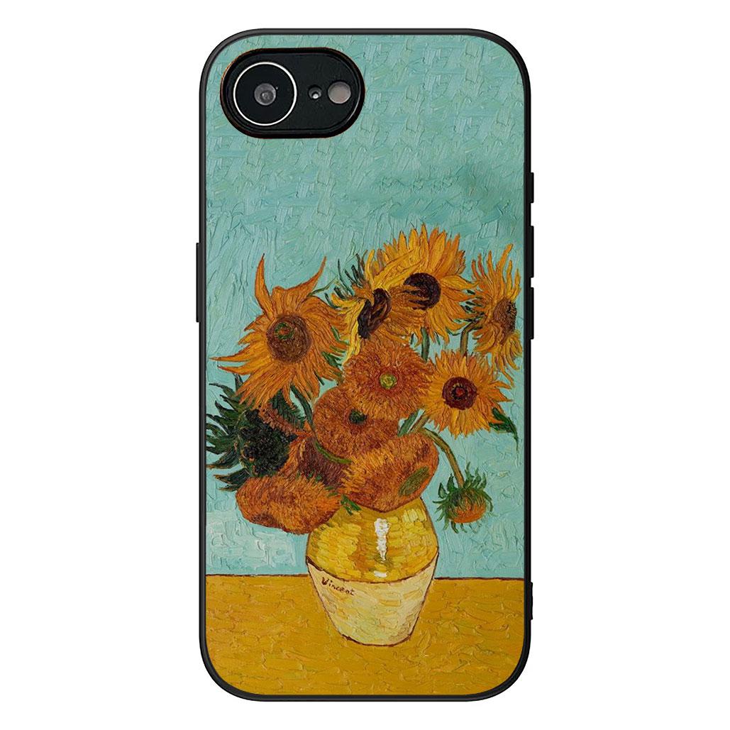

Starry Night Van Sunflower Gogh Painting Phone Case for Samsung Galaxy S25 Edge S24 S23 FE Plus Ultra A16 A15 A55 A57 5G Cover Galaxy S25 Ultra