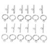 Necklace Bracelet DIY Round Toggle Clasps TBar Clasps for Jewelry Making Steel Color
