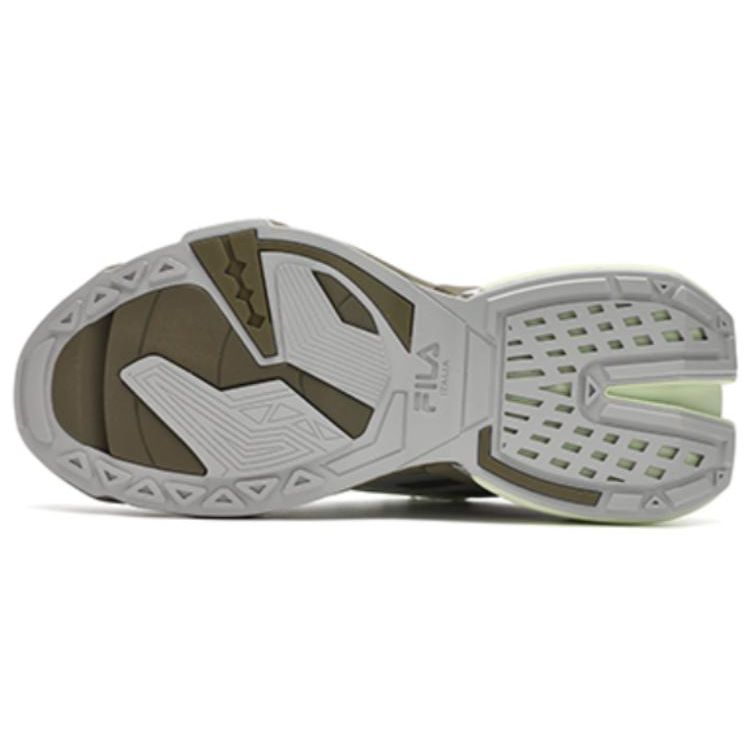 Fila Fusion TI-22 Fabric Synthetic Leather Rubber Casual Shoes Men Sneakers Green Gray T12M411101FCV