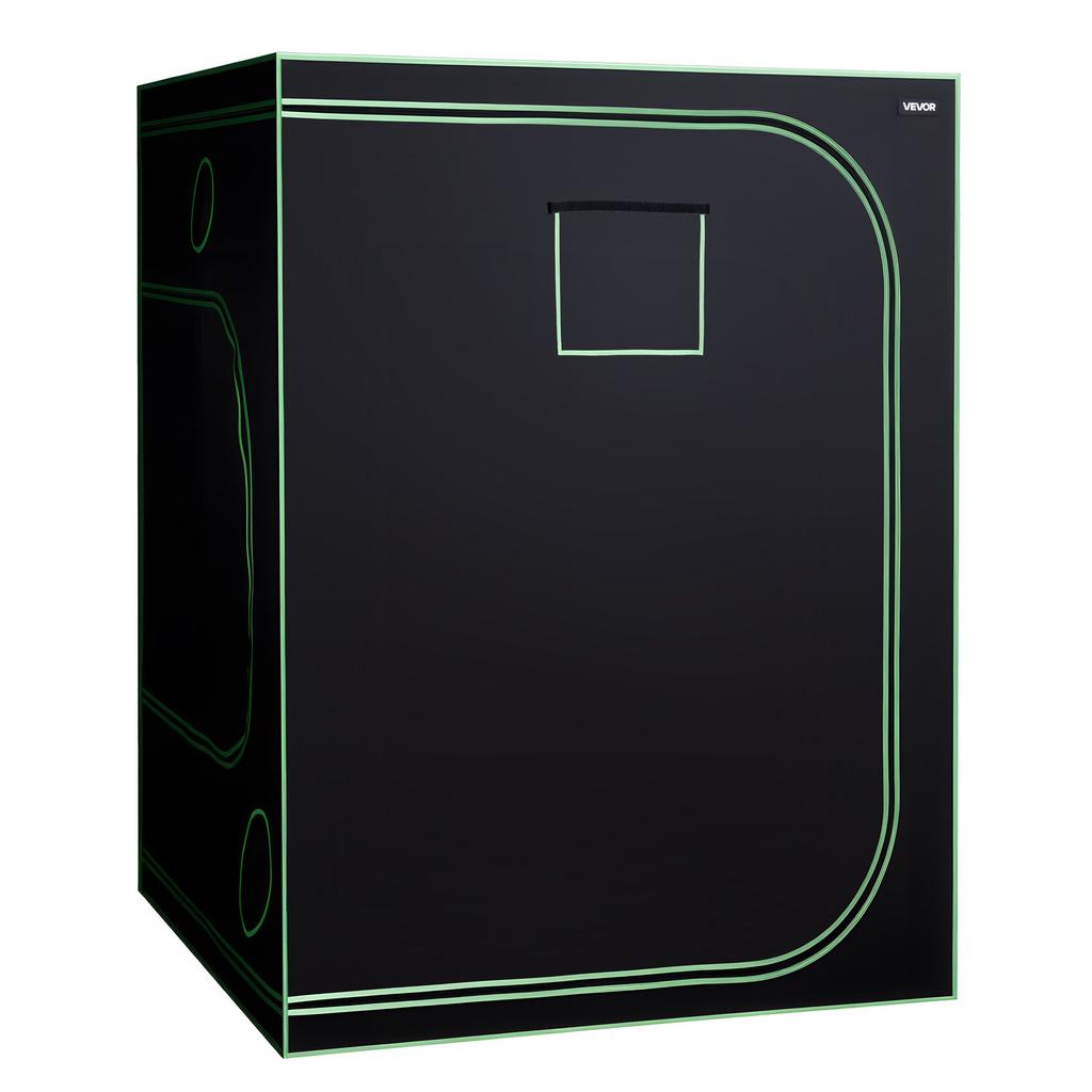 VEVOR Indoor Grow Tent Kit, 150 x 150 x 200cm, Indoor Plant Tent with Full Spectrum LED Grow Light & Ventilation System