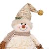 Christmas Snowman Doll Figure Ornaments Short Plush for Festival Hotel Tabletop Home Decoration
