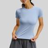 New Summer Women's Sports Tights Yoga Wear Short sleeved Tops Female Running Fitness T-shirts