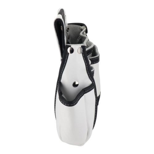 Sankyo Corporation DBLTACT Genuine Leather Superior Nail Bag, 2-Tier with Side Case, White, DTL-99-WH