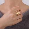 Cazador Adjustable Geography Map Rings for Women Men Stainless Steel Jewelry Country Finger Rings Gift 2026 Wholesale