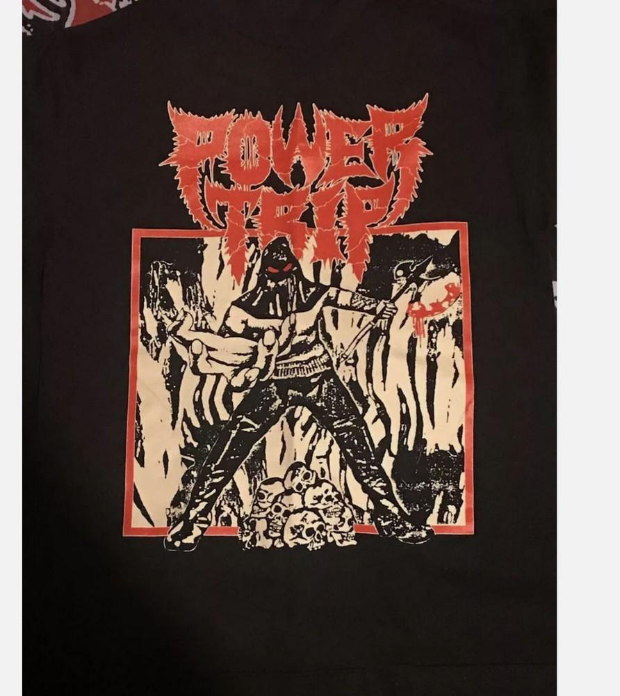 Power trip 2017 tour Короткий рукав Черный Все размеры S M L - 5XL Футболка Унисекс S