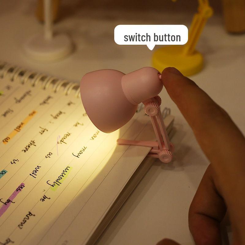 Q Ying 1 LED Clip-On Desk Lamp: Mini, Eye-Friendly, Ideal Birthday Gift for Friends' Study or Dorm Room