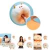 Sweet Bread Pillow Creative Steamed Bun Doll Plush Toy Adorable Dumpling Children's Stuffed Toy