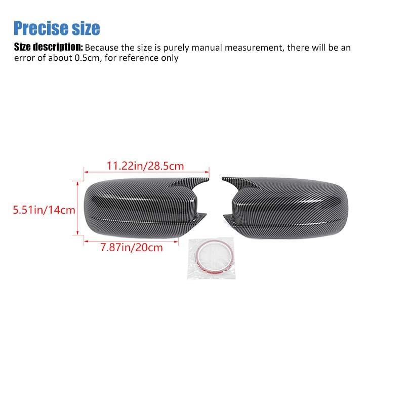 Car Rearview Mirror Decorative Frame Cover For Dodge Charger 2010 Up Car Exterior Accessories , ABS Plastic