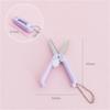 Creative Mini Portable Folding Scissors Morandi Simple Paper-Cutting Art Tool Stationary Scissors Office School Supplies